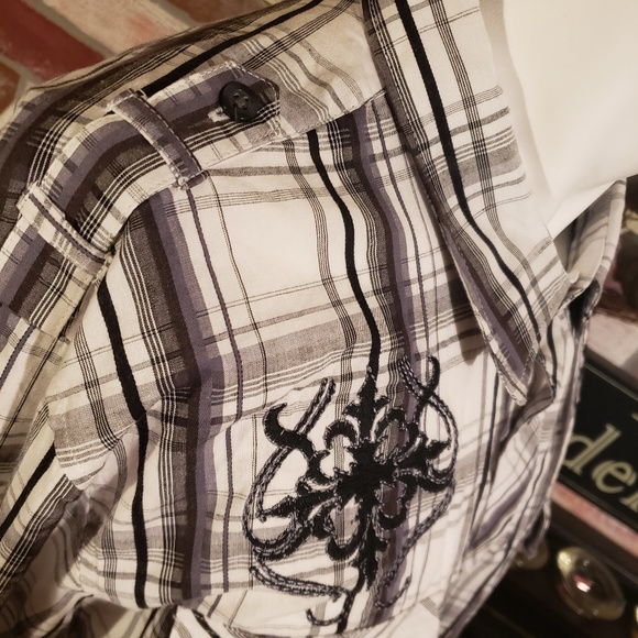 EIGHTY EIGHT PLATINUM 100% COTTON PLAID SHIRT XXL - Picture 6 of 7